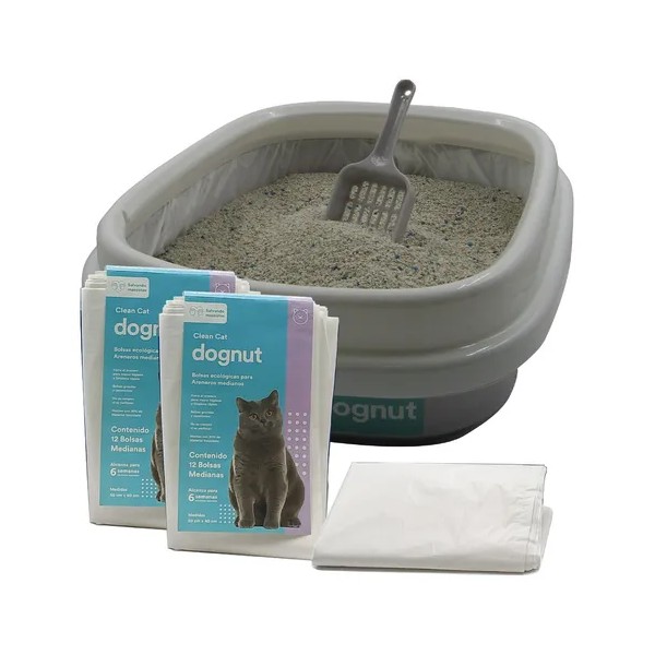 Dognut Arenero Gato + Pala + 24 Bolsas Protectoras Higiénico