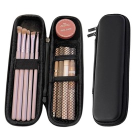 DELUXEFOX Makeup Brush Case, Makeup Brush Storage Case, Portable, Makeup Brush Pouch, For Travel, Waterproof, Dustproof, Cosmetic Brush Case, Dividers, Easy To Put In And Take Out, Business Trip,