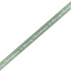 10m Grey Merry Christmas Ribbon, Recycled PET Polyester Christmas Ribbon