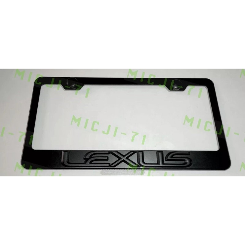 Unbranded 3D Lexus Emblem Stainless Steel License Plate Frame Rust