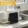 VIVOTE Microfibre Cloth Black Dish Cloths for Washing Up Cleaning