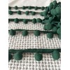 Daihellenstone 10 Yards Green Pom Pom Trim Ribbon 15mm Ball