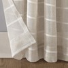 Clean Window Twill Stripe Allergy/Pet Friendly Anti-Dust Sheer Curtain Panel,
