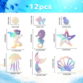 Mermaid Party Decoration Ceiling Hangings Decorations, Mermaid Garland Streamers for Little Mermaid, Rainbow Theme, Bachelorette Under the Sea, Party Decorations