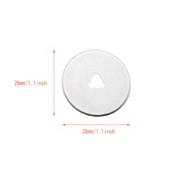 DGZZI 6PCS Rotary Cutter Replacement Blade 28mm Roller Blade Replacement Rotary Blade Storage Box Art Craft Quilting Scrapbooking Sewing for Quilting Scrapbooking