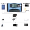 MPPT Solar Charge Controller Dual USB Solar Controller Smart LCD