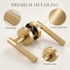 Privacy Door Lever for Bedroom & Bathroom – Reversible Keyless