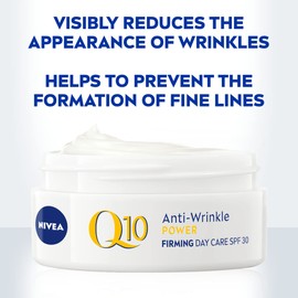 NIVEA Q10 Anti-Wrinkle Power Protecting Day Cream SPF 30 (50ml), Anti-Wrinkle Face Cream with Skin Identical Q10 and Creatine, Face Cream for 3x Wrinkles and Age Spots