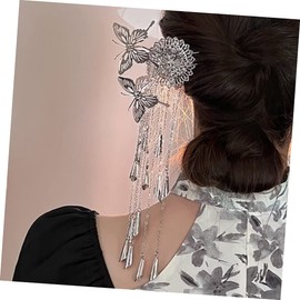 Baluue Butterfly Tassel Hairpin for Women Hair Stick Long Tassel for Hanfu Accessories