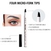 Music Flower Eyebrow Pencil, Reddish Brown Brow Pencil, Waterproof Brow