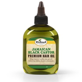 Difeel Premium Natural Jamaican Black Castor Hair Oil 7.1 oz - Aceite de ricino negro jamaicano para el crecimiento del cabello