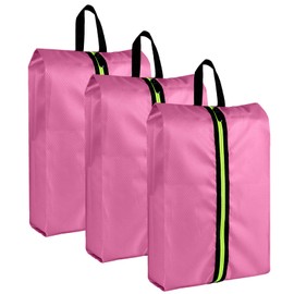 Eopres Shoe Bags for Travel, Large Capacity Oxford Fabric 3 Pack Pink