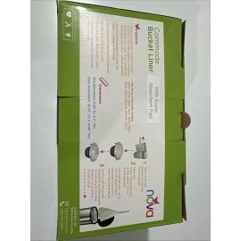 Nova Commode Bucket Liner With Absorbent Pad 20ct