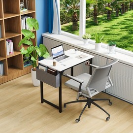 New Computer Desk Office Writing Work Study Wooden Table Computer graphics - Color: White
