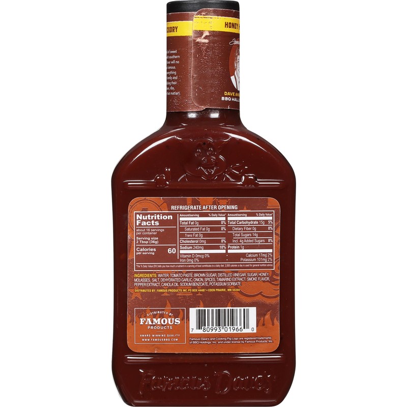 Famous Dave's BBQ Sauce Variety Bundle - 3 pck, Rich