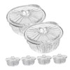Gatuida 6 Pcs Thickened Aluminum Foil Pans with Lids Heavy