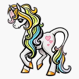 Magnet Pastel Rainbow Unicorn Magnet Bumper Sticker Car Magnet Flexible Reuseable Magnetic Vinyl 5"