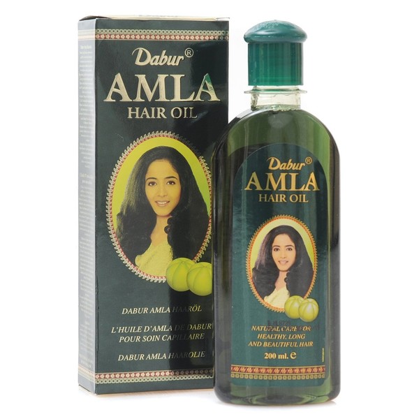 2 x Dabur Amla Hair Oil, 200 ml, Indian Hair Care Ayurveda