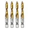 sourcing map 4pcs Combination Drill and Tap Bits Metric M6