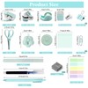 Mini Office Supply Kit, Teal Mini Stapler with Staples and