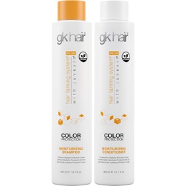GK HAIR Moisturizing Color Protection Shampoo & Conditioner Set 10.1 Oz – Hydrating Repair for Dry, Coarse & Color Treated Hair – Strengthening Protein Formula with Natural Oils & Plant Extracts