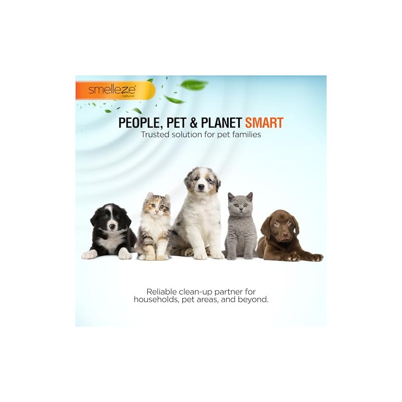 SMELLEZE Pet Pee Powder - Unscented Solidifier for Dog &