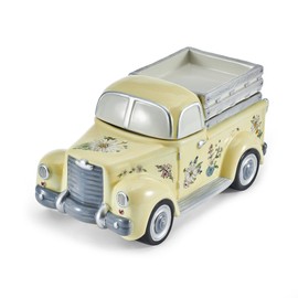 Fitz and Floyd Emi's Garden Vintage Truck Cookie Jar, 13 Inch
