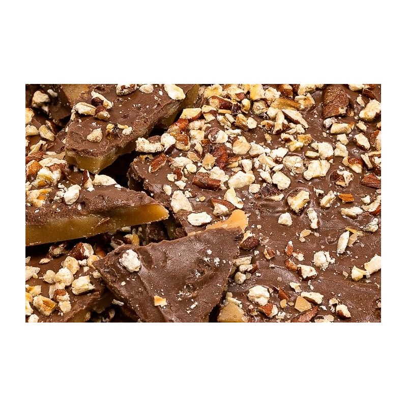 Milk Chocolate Pecan Toffee 12 oz Gift Tin | Millican