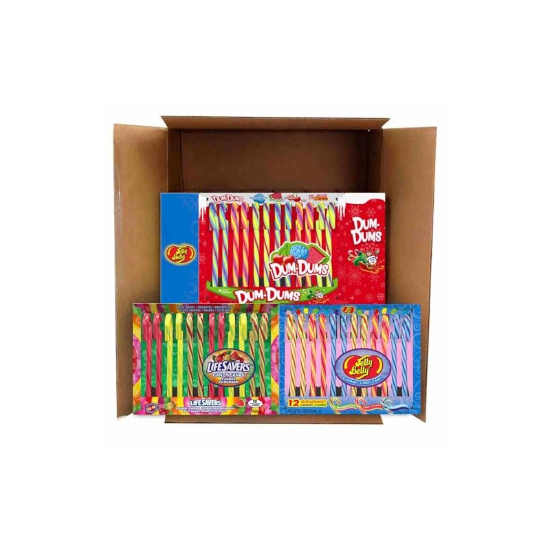 Candy Cane Mixed Pack - Lifesavers, Dum Dums, Jelly Belly