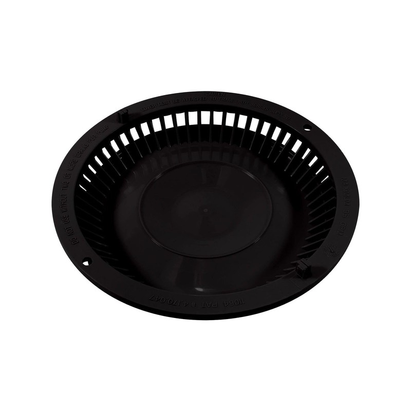 Afras Anti-Vortex Drain Cover 7.375 inch - Black Pool Main