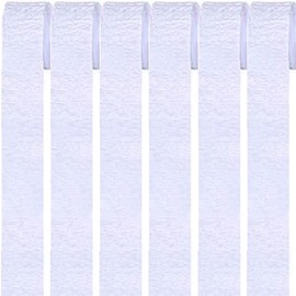 6 Rolls Crepe Paper Streamers, White Crepe Paper Roll Streamer, 4.5cm*25m Paper Craft Crepe, Background Snakes Paper for Birthday, Party Decorations, Wedding Decorations (1.8 Inch x 82 Ft/Roll)