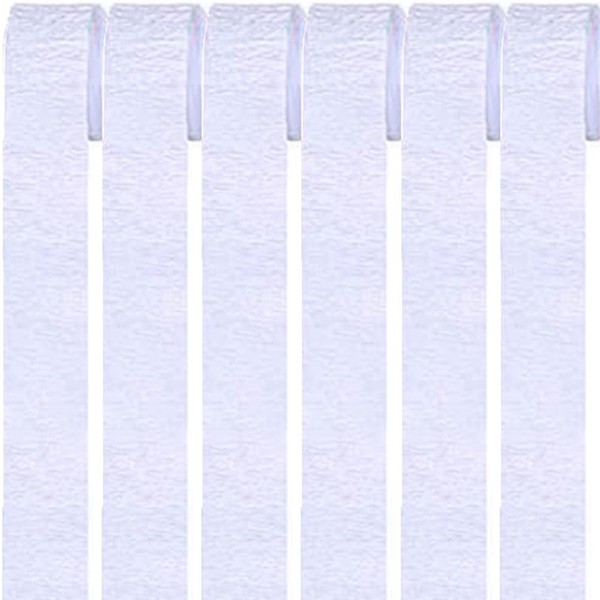 6 Rolls Crepe Paper Streamers, White Crepe Paper Roll Streamer,