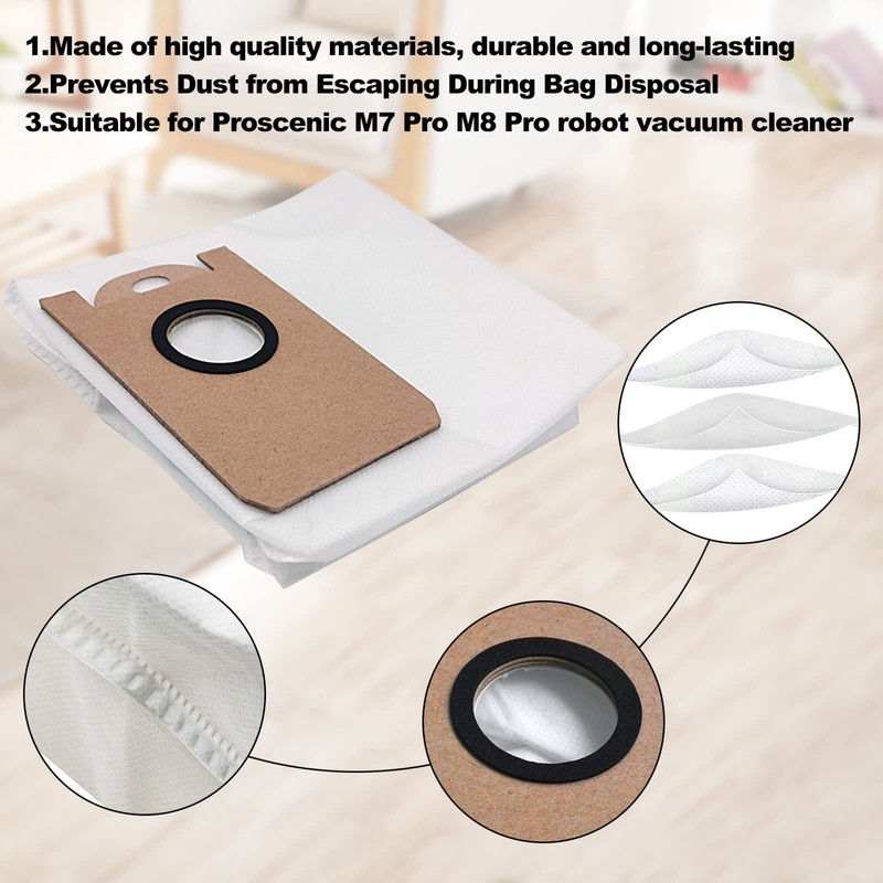 6 Pack Leakproof Dedicated Large Capacity Dust Bags For iHome