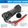 OKBA Synthetic Winch Rope Cable Kit 1/4" x 50' -