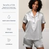 Fishers Finery Women's 100% Mulberry Silk Short Pajama Set; Soft