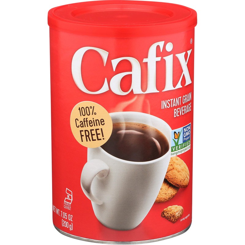 Cafix Caffeine-Free All-Natural Instant Coffee Substitute, 7.05-oz. Packages (Pack of