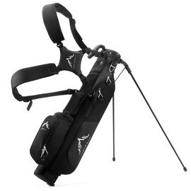 Golf Lightweight Stand Carry Bag PRO with Dual Shoulder Straps – Easy to Carry and Durable Pitch n Putt Golf Bag for The Driving Range, Par 3, and Executive Courses – 31.5 inches Tall - Color: Grey