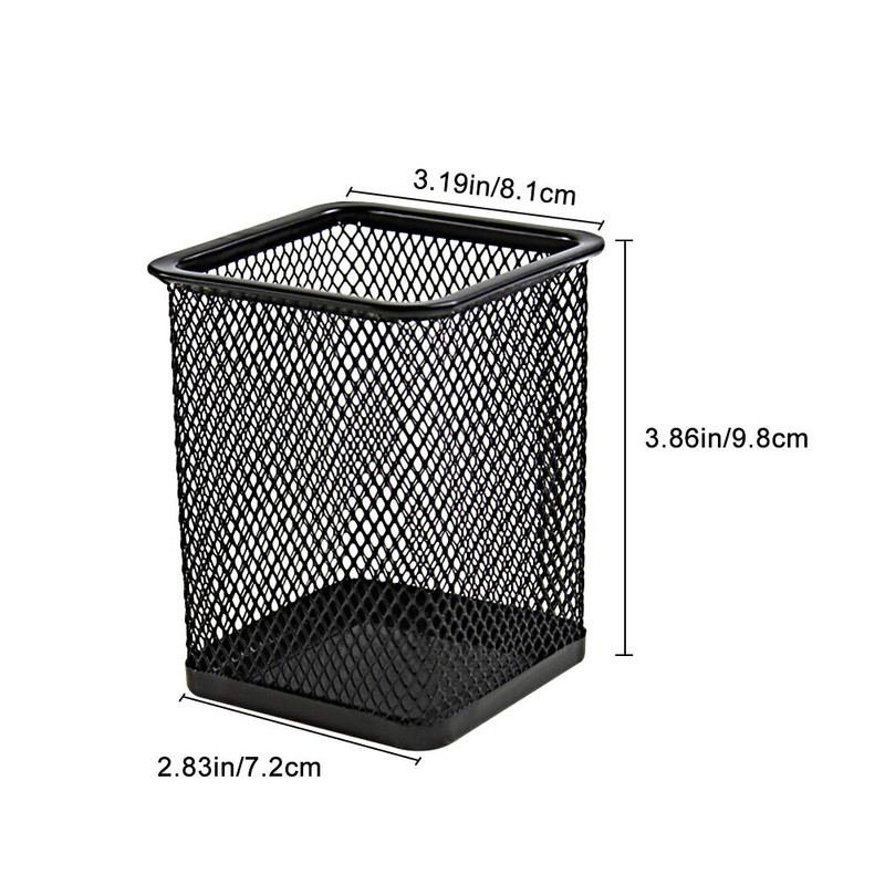 DUOFIRE Pen Holder 4 Pack Desk Organizers Metal Mesh Pencil