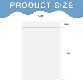 UYVPAER Pack of 10 Pocket Boutonniere Plastic Cover for Groom, Invisible Pocket Square, Boutonniere Holder, Without Pin, Transparent Boutonniere Card for Groomsmen, Wedding Accessories