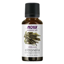 Citronella Essential Oil, 1.0 fl oz (30 ml), NOW Essential Oil (Aroma Oil)