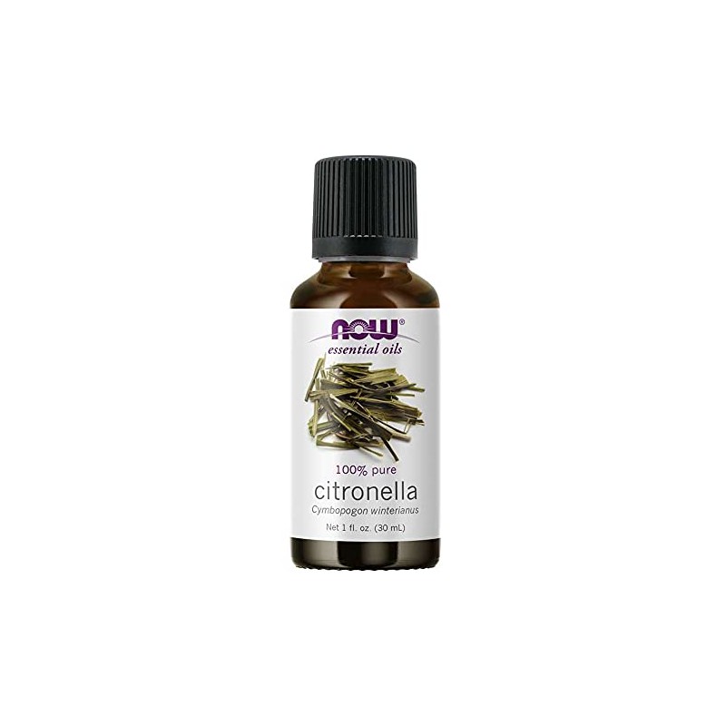 Citronella Essential Oil, 1.0 fl oz (30 ml), NOW Essential