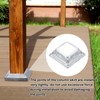 uxcell 6Pcs Post Base Cover, 2.5"x2.5" (Internal Size 1.3"x1.3") Metal