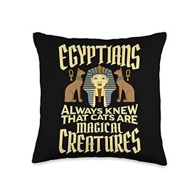 Egyptians Cats Are Magical Creatures Egyptian Throw Pillow