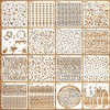 Mollytek Drawing Template Stencil Sheet Plate Leopard Print Painting Template