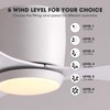 Nuoqiso 42 Inch Flush Mount Ceiling Fans with Lights and