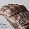 RIDEZ (ライズ) Motorcycle Genuine Leather Protector Gloves, Smartphone Compatible, Men's,