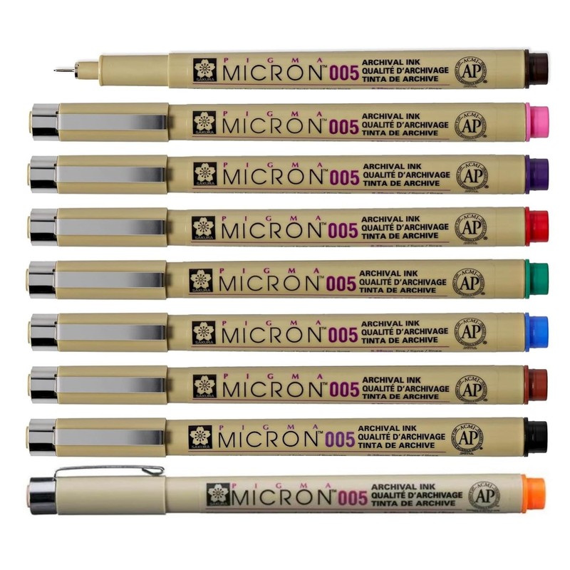 Pigma Mirron Sakura 005 - Set of 9 Colours, Set