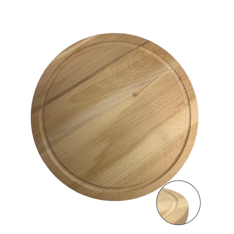 EFO Round chopping board, wooden board, wooden base, chopping board,