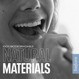 Before Bamboo Toothbrush, 100% Biodegradable, All Natural Bamboo Handle & Plant Based Soft Bristles, Recyclable & Compostable Cardboard Packaging, Brush Helps Improve Oral Health