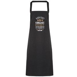 Hippowarehouse Weekend Forecast Pottery With No Chance of Cleaning or Cooking Apron kitchen cooking painting DIY onesize adult